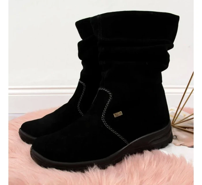 W zateplené kožené boty model 20469716 - Rieker