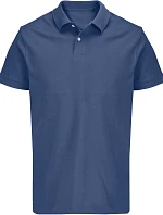 SOL'S Pacific Unisex piqué polo z těžké bavlny 25.4439 denim