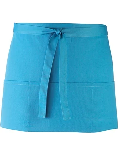 PR 155 Krátká zástěra do pasu s kapsou "Colours" model 22468565 turquoise - Premier