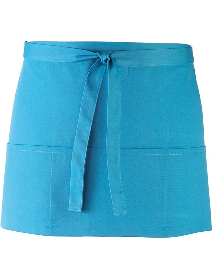 Premier PR 155 Krátká zástěra do pasu s kapsou "Colours" 39.0155 turquoise Premier PR 155 Krátká zástěra do pasu s kapsou "Colours" 39.0155 turquoise
