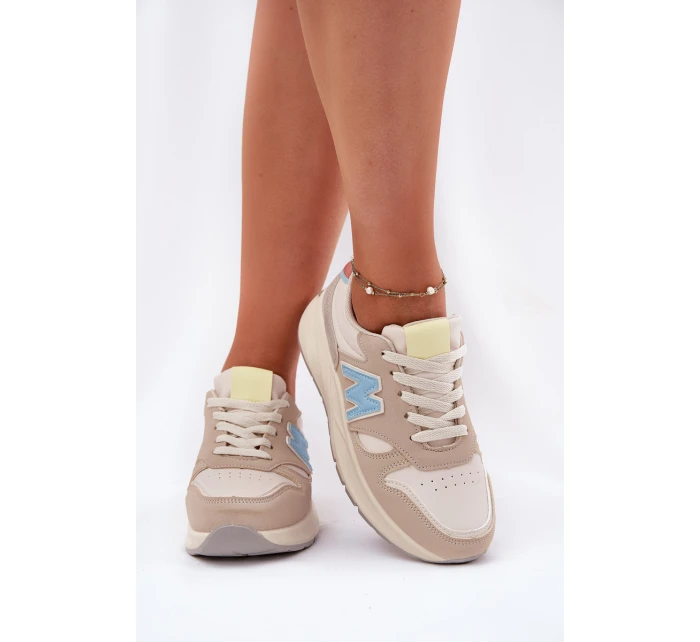 Dámské Sneakersy Na Platformě Béžové Tenanela Dámské Sneakersy Na Platformě Béžové Tenanela