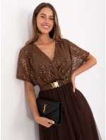 Sukienka MI SK model 21724545 brązowy - FPrice