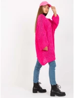 Dámský svetr TW SW BI M2202 fluo růžový