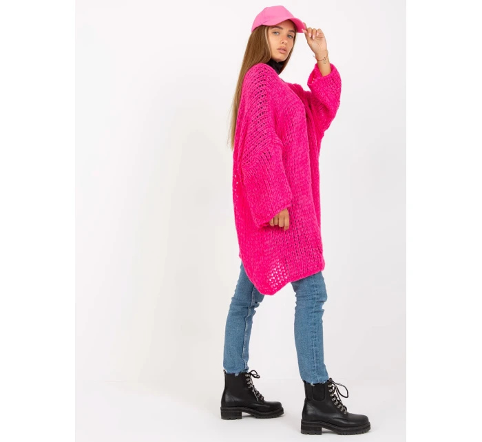 Dámský svetr TW SW BI M2202 fluo růžový