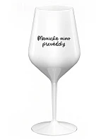MAMINKA MIMO PREVÁDZKY - biely nerozbitný pohár na víno 470 ml MAMINKA MIMO PREVÁDZKY - biely nerozbitný pohár na víno 470 ml