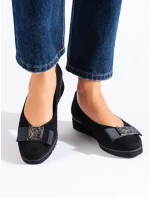 Pohodlné dámské  lodičky černé na klínku