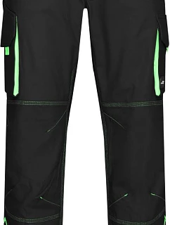 JN (2528) Pracovní kalhoty Color 02.S black/lime green model 22492099 - Daiber