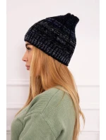 Fleecová čepice Melisa K241 černá+modrá Fleecová čepice Melisa K241 černá+modrá