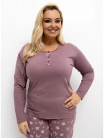 Pyžamo DU PI FP 500.25 tmavě růžové Pyžamo DU PI FP 500.25 tmavě růžové