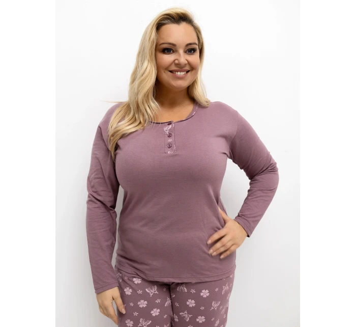 Pyžamo DU PI FP 500.25 tmavě růžové Pyžamo DU PI FP 500.25 tmavě růžové