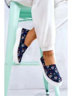 Dámské Slip On s paměťovou pěnou Big Star - tmavě modrá Dámské Slip On s paměťovou pěnou Big Star - tmavě modrá