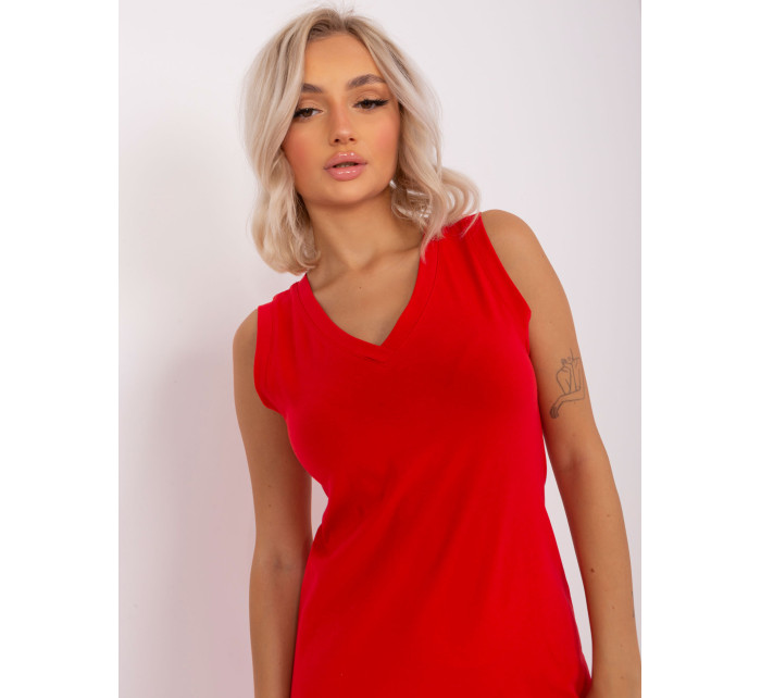 Červené bavlněné midi šaty od OCH BELLA