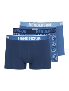Pánské boxerky 3PACK Jeans modrá vzor model 20958398 - Henderson