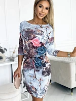 Sportovní šaty13-155 modré s potiskem - Numoco