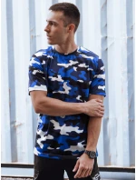 Pánské modré moro tričko Dstreet RX5596 Pánské modré moro tričko Dstreet RX5596