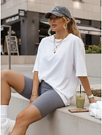 Dámské cyklistické šortky s vysokým pasem modré FashionStreet SY0576 Dámské cyklistické šortky s vysokým pasem modré FashionStreet SY0576