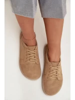 tenisky z přírodního semiše 314 béžové model 21712717 - Zazoo