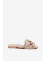 Dámské ploché nazouváky s ozdobnými květy Elzoria Dámské ploché nazouváky s ozdobnými květy Elzoria