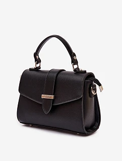 Kabelka přes rameno s popruhem černá model 22111476 - Flora&Co