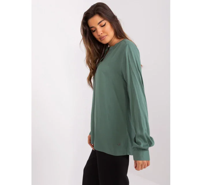 Halenka D73792M11081A khaki barva