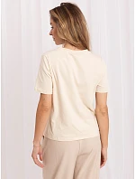 T shirt RV TS model 22296809 jasny beżowy - FPrice T shirt RV TS model 22296809 jasny beżowy - FPrice