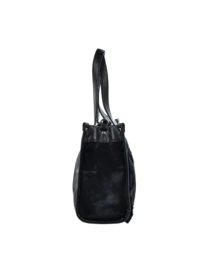 Dámská kabelka/kufřík s kožešinou Big Star – černá