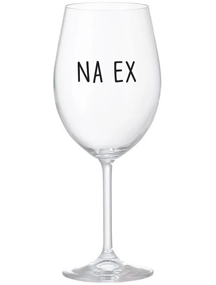 NA EX - čirá sklenice na víno 350 ml