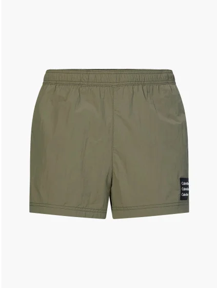 Plavkové šortky KM0KM00711 - MSP - Khaki - Calvin Klein