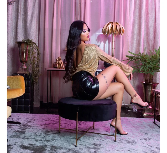 Sexy lesklá halenka model 20826110 - Koucla Sexy lesklá halenka model 20826110 - Koucla