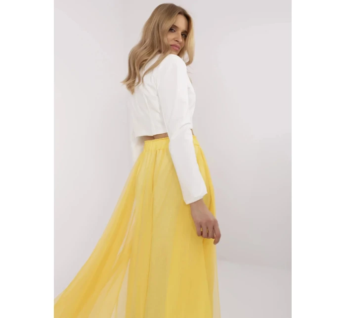 Dámská sukně DHJ SD model 21140227 žlutá - FPrice Dámská sukně DHJ SD model 21140227 žlutá - FPrice