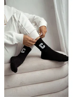 DÁMSKÉ FROTÉ PONOŽKY PÍSMENO C 0118.009