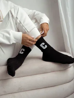 DÁMSKÉ FROTÉ PONOŽKY PÍSMENO C 0118.009