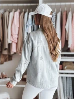 Dámská přechodná bunda v jedné velikosti ve světle šedé barvě Dstreet model 21986536 - FashionStreet