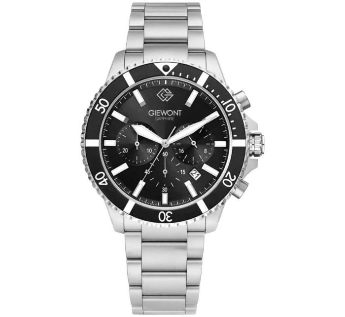 Pánské hodinky Giewont Chronograph Sapphire Silver GW3970-B2 Pánské hodinky Giewont Chronograph Sapphire Silver GW3970-B2