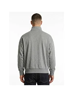 Calvin Klein Zip Fleece Hoodie Logo Tape Grey Heather mikina - LZ04RE285G-P7E pánské