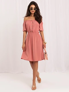 Sukienka model 22278340 ciemny różowy - FPrice