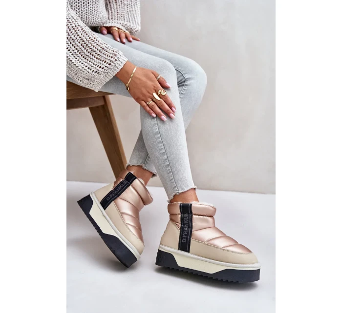 Nízké sněhule na silné podrážce D.Franklin Béžové