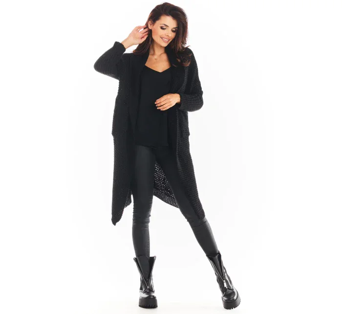 Dámský svetr model 18901109 černý - awama