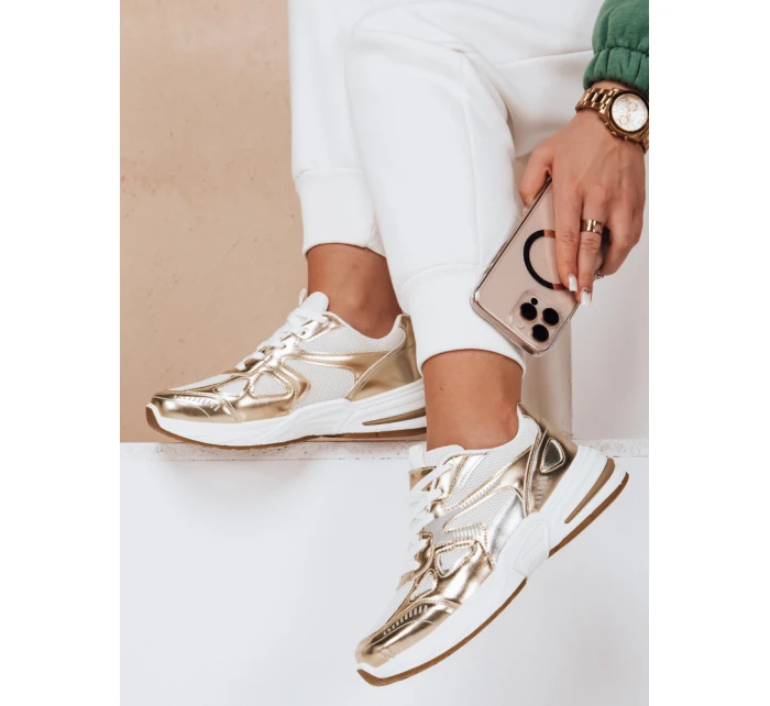 Dámské tenisky s plochou podrážkou ROYALFIT gold FashionStreet ZY0618 Dámské tenisky s plochou podrážkou ROYALFIT gold FashionStreet ZY0618