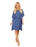 SOFIA Dámské šaty ve světle modré barvě a se vzorem model 9093703 - numoco