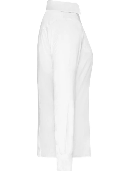 JN Popelínová halenka slim fit s dlouhým rukávem 02. white model 22445753 - Daiber