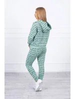 Tištěná sada tmavě mátová Tištěná sada tmavě mátová