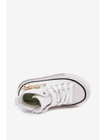 Dětské Vysoké Tenisky Se Zlatou Dekorací Bílé model 21700891 - Boto Dětské Vysoké Tenisky Se Zlatou Dekorací Bílé model 21700891 - Boto