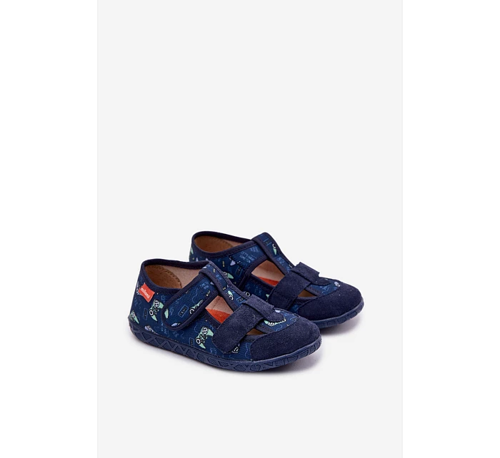 Dětské pantofle Milami pro chlapce tmavě modré Reathiana Dětské pantofle Milami pro chlapce tmavě modré Reathiana