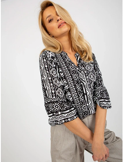 Dámská halenka model 18132626 černá - FPrice