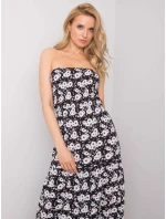 Šaty D73771M30251 černobílé