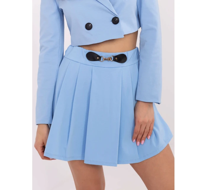 Spódnica MI SD model 20831801 jasny niebieski - FPrice Spódnica MI SD model 20831801 jasny niebieski - FPrice