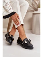Dámské Mokasíny S Mašlí S.Barski Černé Dámské Mokasíny S Mašlí S.Barski Černé