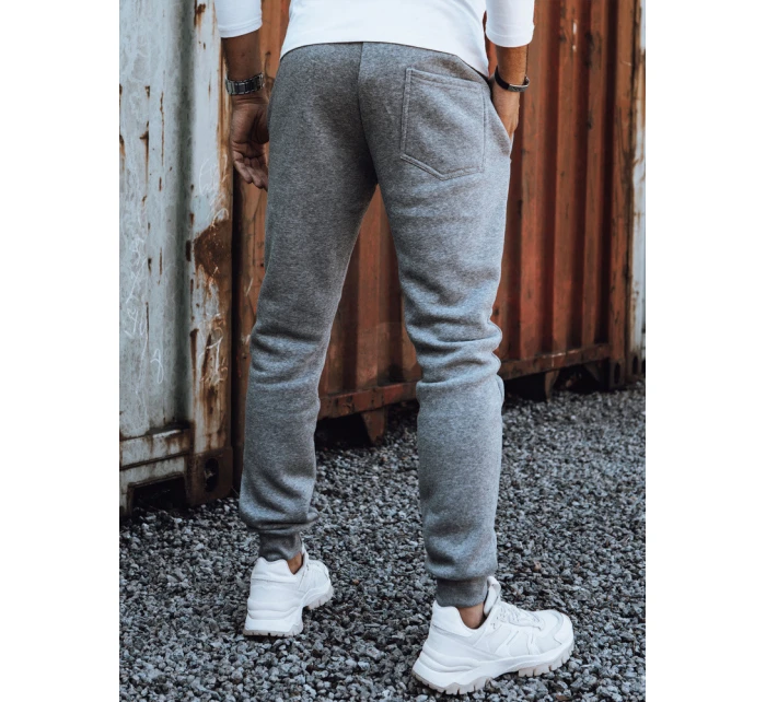 Světle šedé pánské kalhoty FashionStreet UX4430