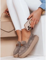 Dámské mokasíny na platformě LOFELIS šedé FashionStreet ZY0689